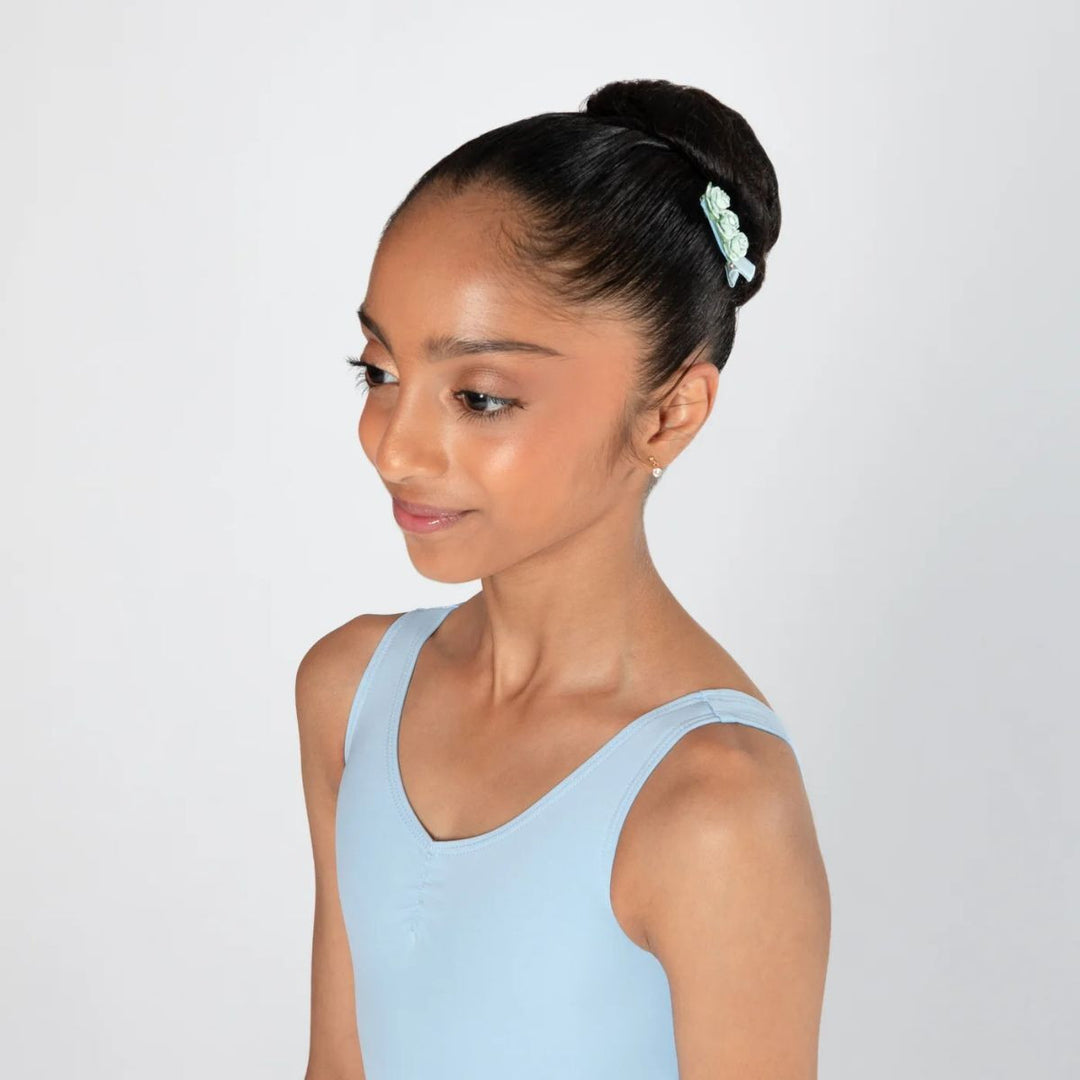 Energetiks Satin Floral Blossom Hair Clips Two Hair Clips