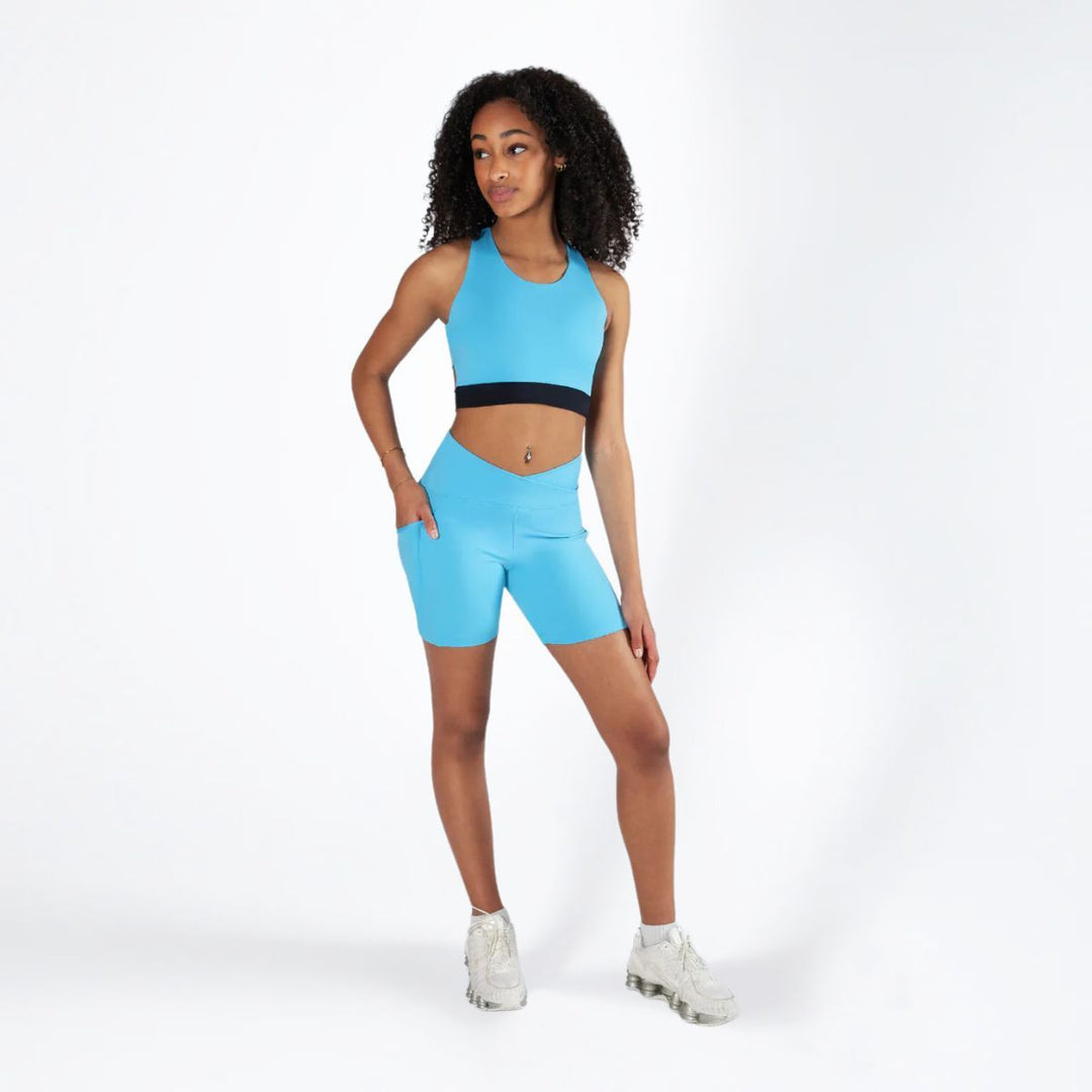 Energetiks Girls Skyler Cross Back Supportive Dance Crop Top
