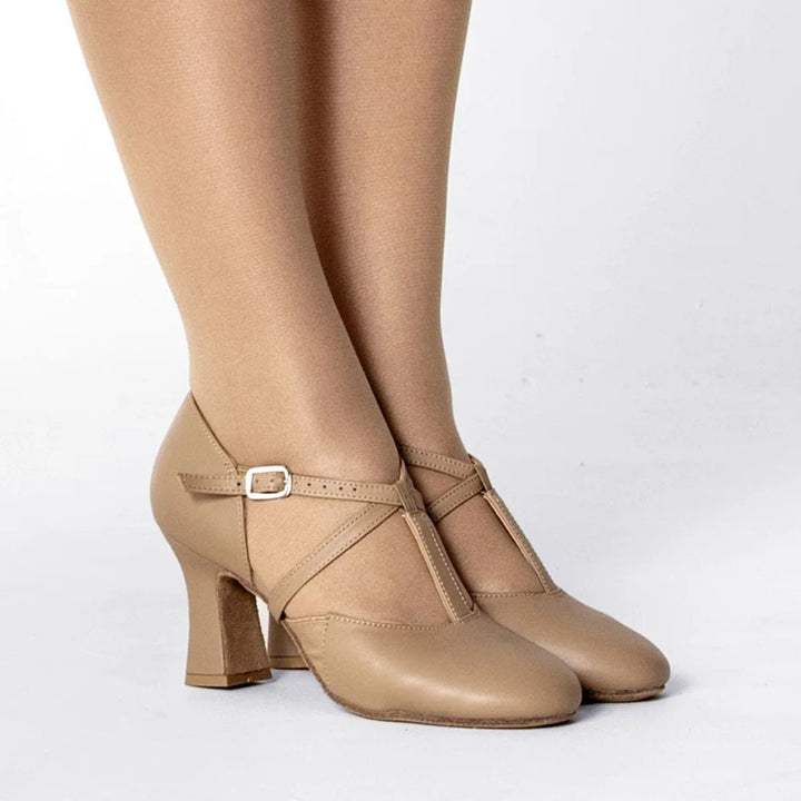 Energetiks Womens Trinity 3" T-Bar Leather Stage Shoe