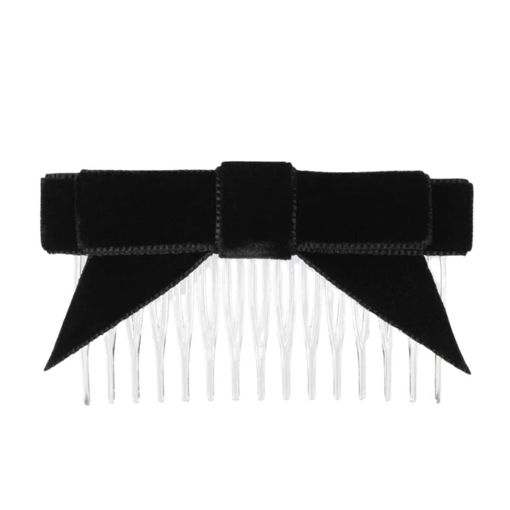 Energetiks Velvet Hair Bow with Tails and Comb Accessory