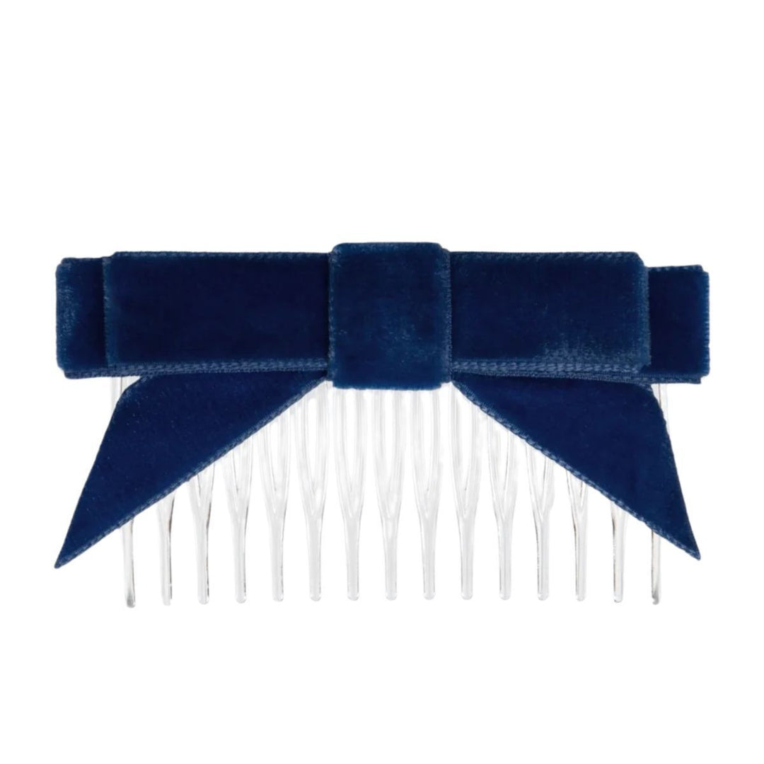 Energetiks Velvet Hair Bow with Tails and Comb Accessory