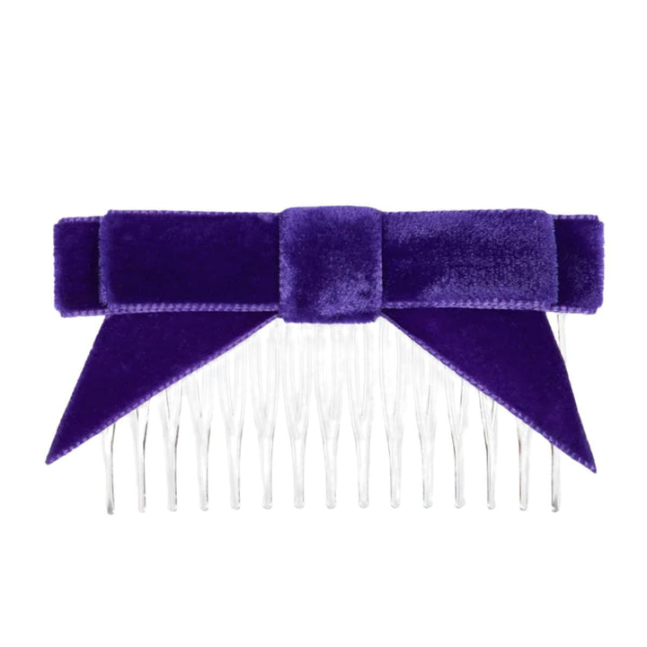 Energetiks Velvet Hair Bow with Tails and Comb Accessory