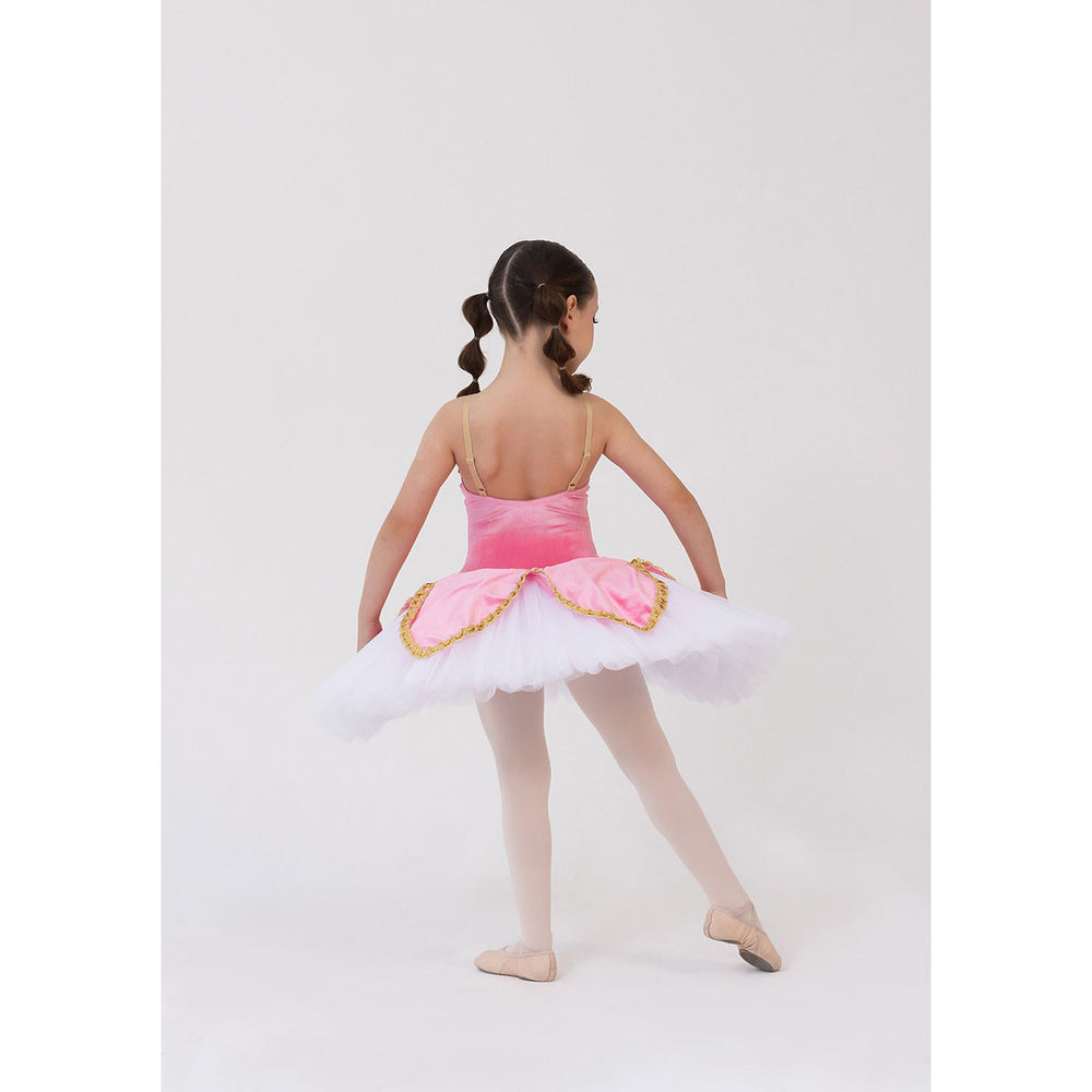 Studio 7 Dancewear Ellen Scalloped Girls Ballet Tutu Vintage Pink front