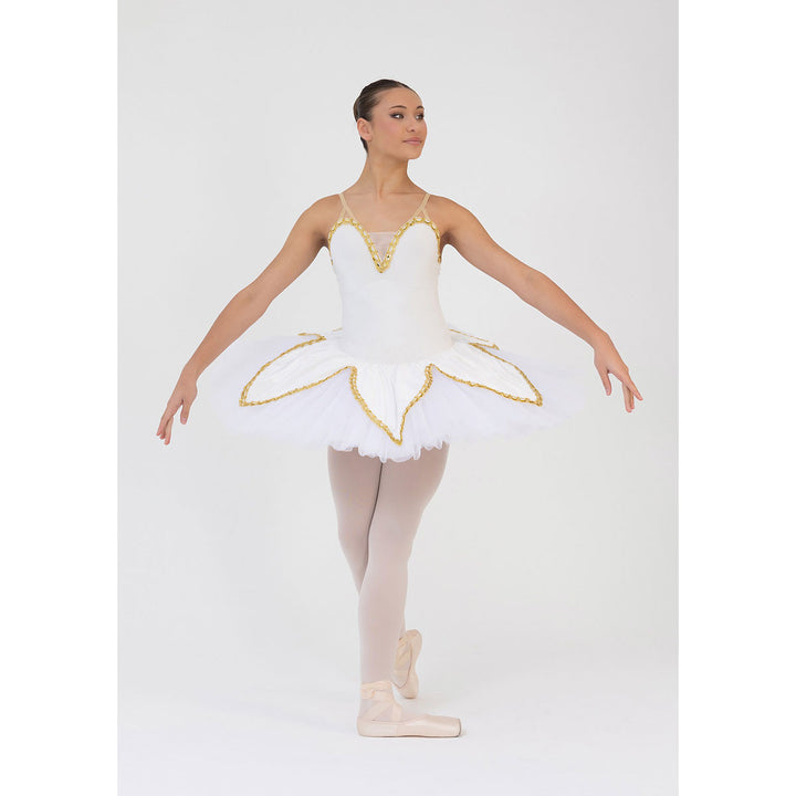 Studio 7 Dancewear Ellen Scalloped Womens Ballet Tutu White