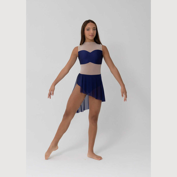 Studio 7 Dancewear Hailey Dress girl wearing Navy