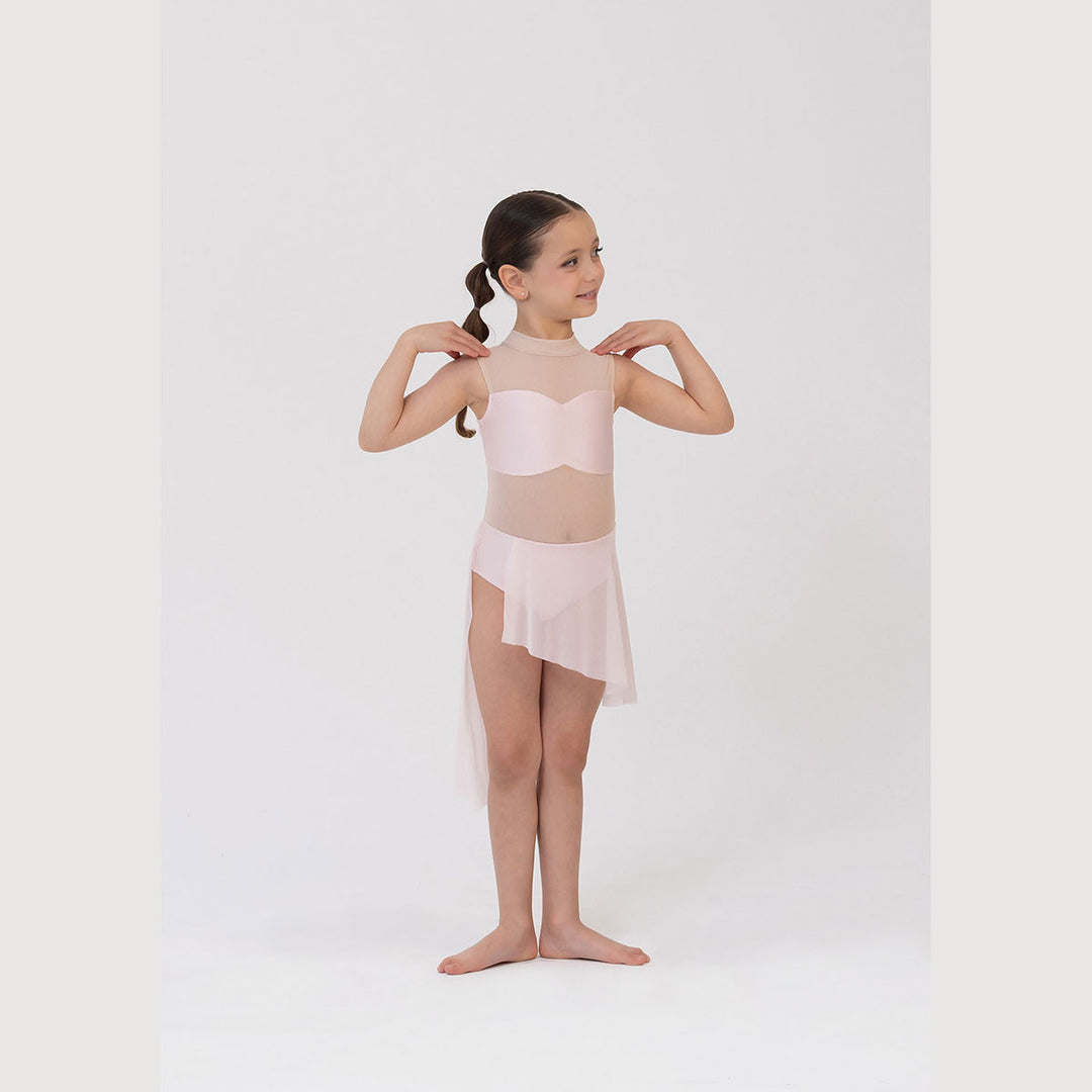 Studio 7 Dancewear Hailey Dress girl wearing Pale Pink