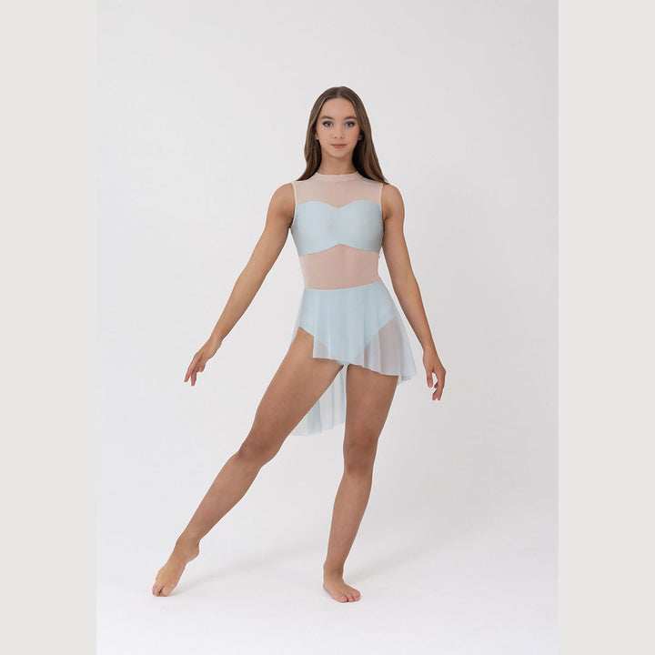 Studio 7 Dancewear Hailey Dress girl wearing Pale Blue
