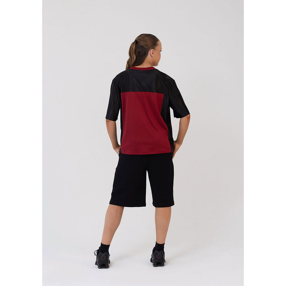 Studio 7 Dancewear Jordan Team Adults Hip Hop Top Burgundy worn