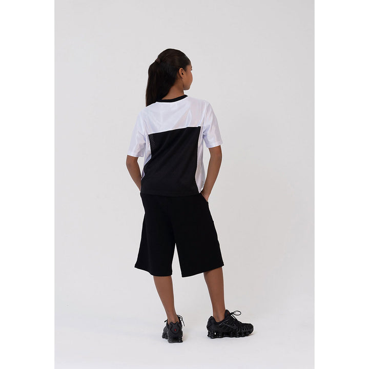 Studio 7 Dancewear Jordan Team Adults Hip Hop Top Black/White back
