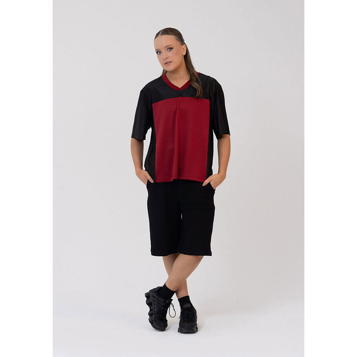 Studio 7 Dancewear Jordan Team Hip Hop Top Burgundy