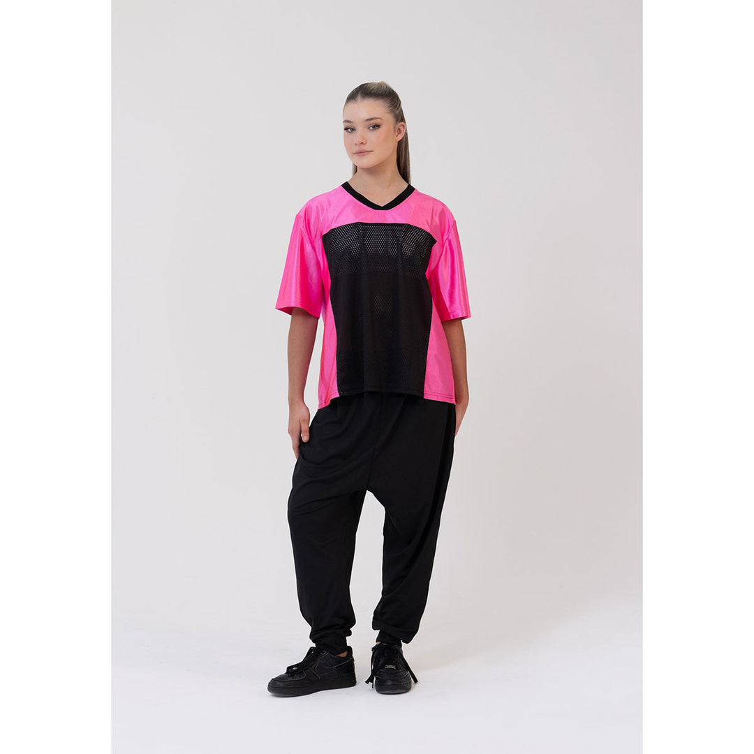 Studio 7 Dancewear Jordan Team Hip Hop Top Black/Hot Pink