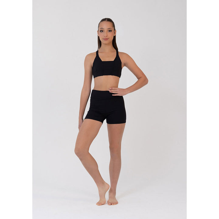 Studio 7 Dancewear Raya Shorts girl wearing Black