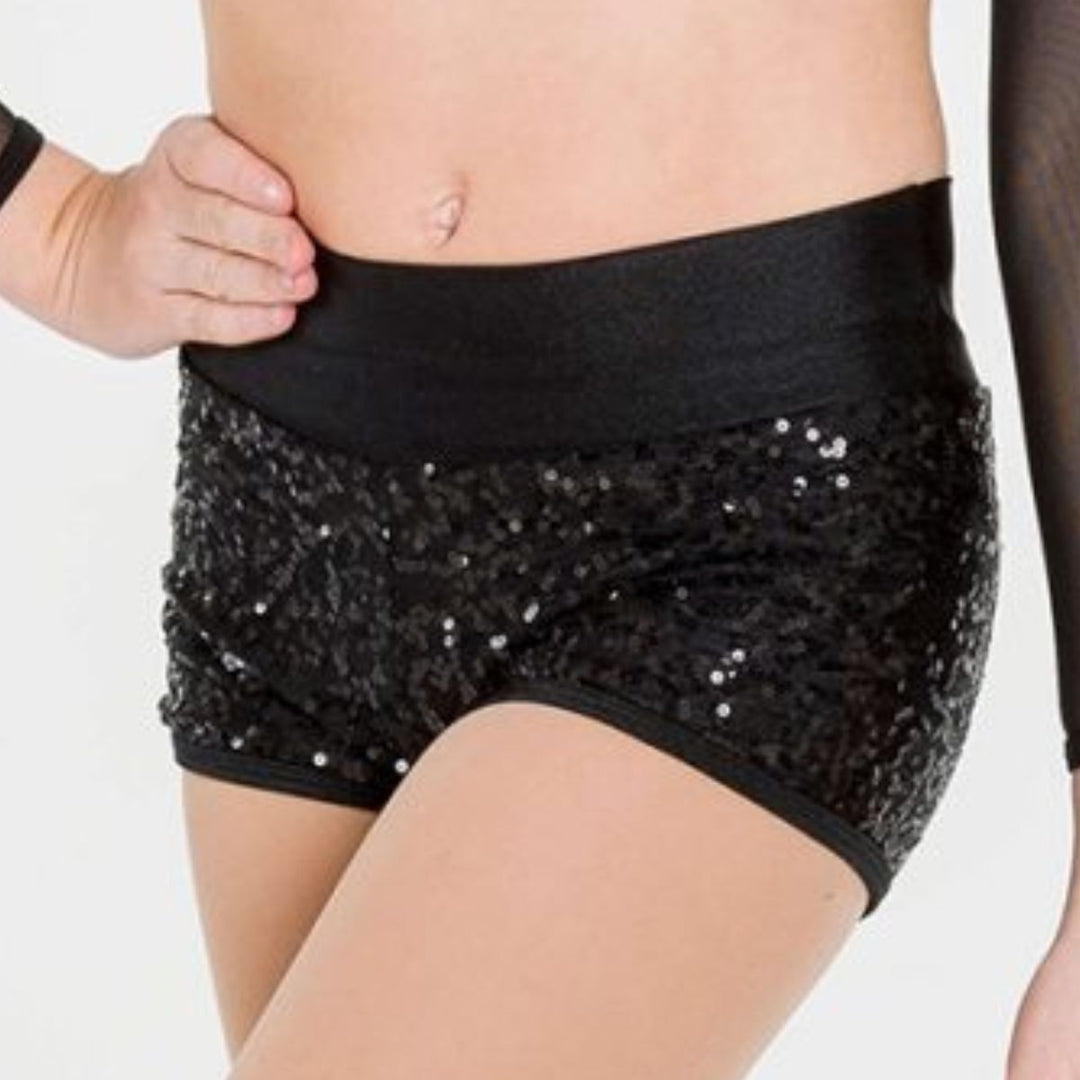 Studio 7 Dancewear Attitude Sequin Dance Shorts Adult Sizes