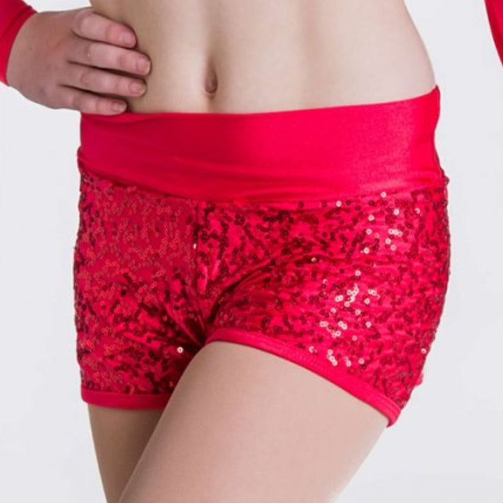 Studio 7 Dancewear Attitude Sequin Dance Shorts Adult Sizes