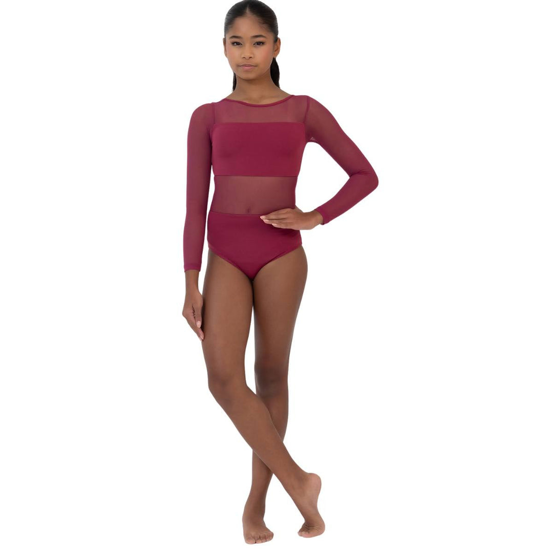 Studio 7 Dancewear Womens Cleo Long Sleeve Mesh Leotard