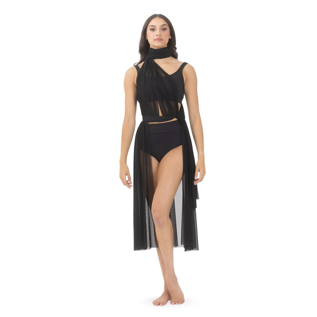 Studio 7 Dancewear Convertible Mesh Overdress Adult Sizes