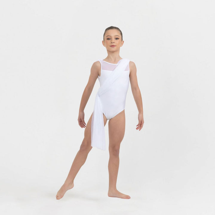 Studio 7 Dancewear Ivy Draped Mesh Lyrical Girls Leotard