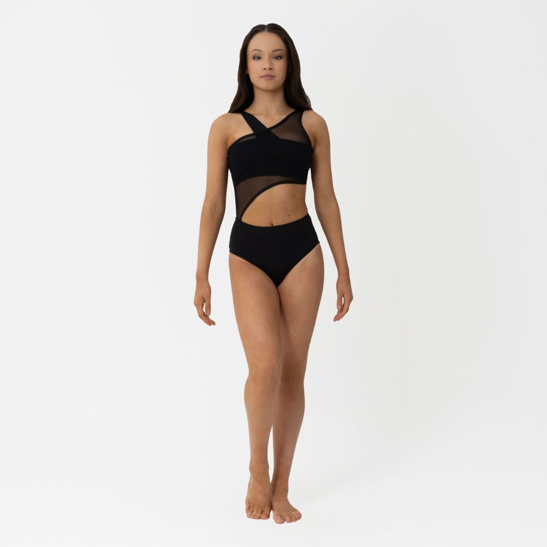 Studio 7 Dancewear Womens Lizzy Mesh Panel Cut-Out Leotard