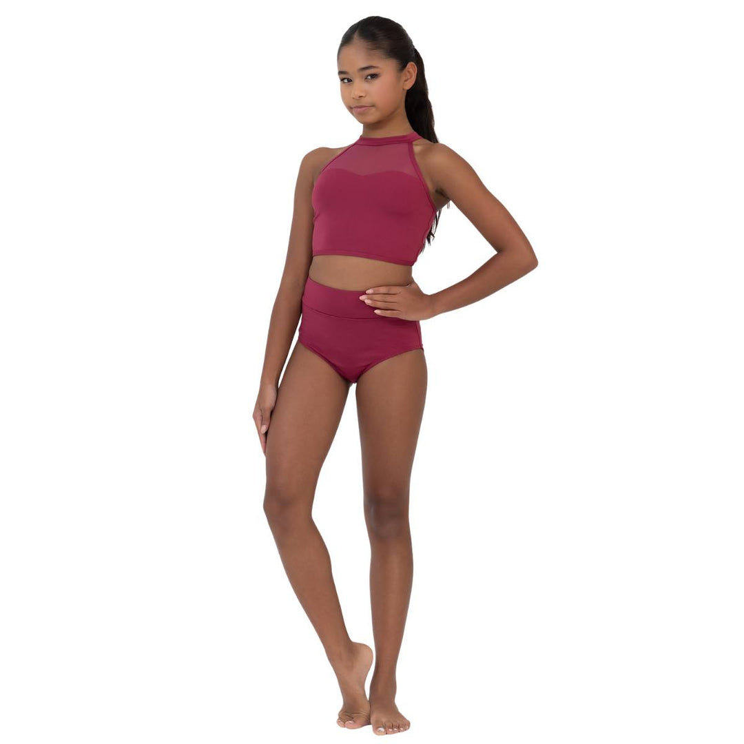 Studio 7 Dancewear Performance Mesh Girls Crop Top