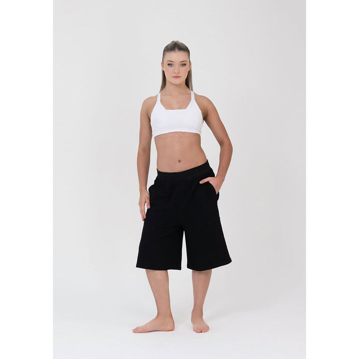 Studio 7 Dancewear Remi Crop Top woman wearing White