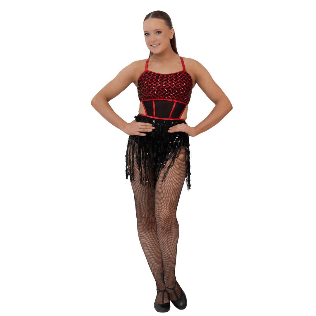 Studio 7 Dancewear Sadie Sequin Fringe Womens Jazz Leotard