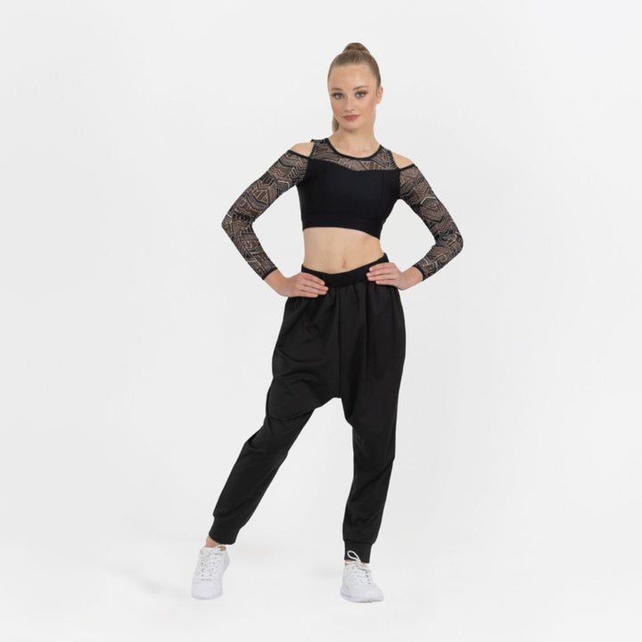 Studio 7 Dancewear Unisex Black Harem Pants Adult Sizes