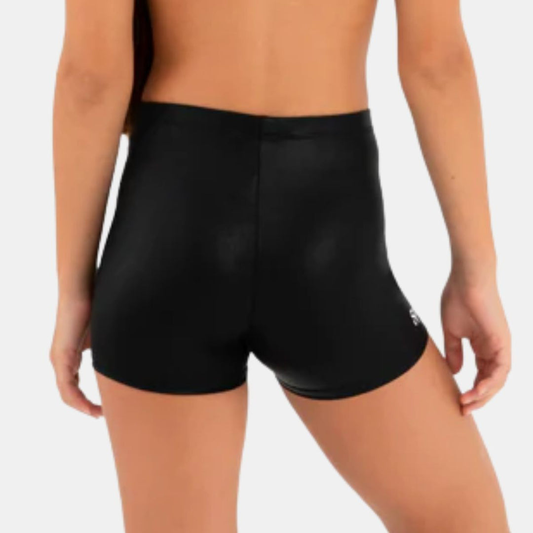 Sylvia P Black Mystique Gymnastics Short Children Sizes