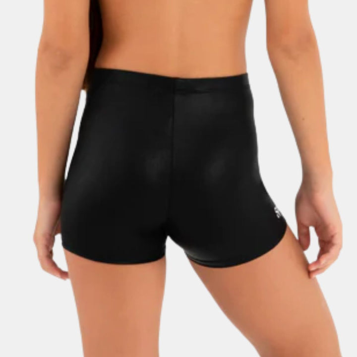 Sylvia P Black Mystique Gymnastics Short Children Sizes